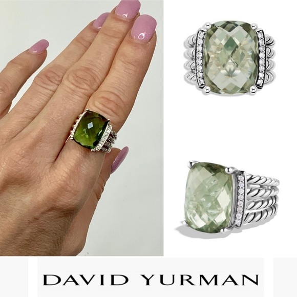 David Yurman Jewelry - DAVID YURMAN STERLING WHEATON RING WITH POUCH